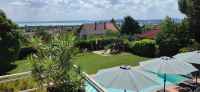 Artment house with pool and panoramic view towards the Lake at Balatonfüred